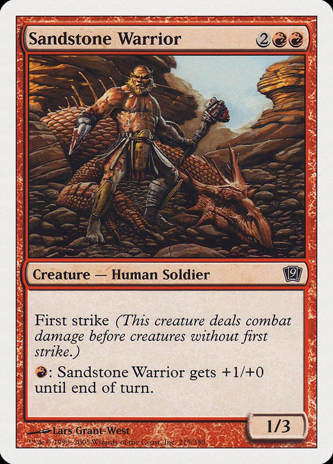 Sandstone Warrior [Ninth Edition] Magic: The Gathering