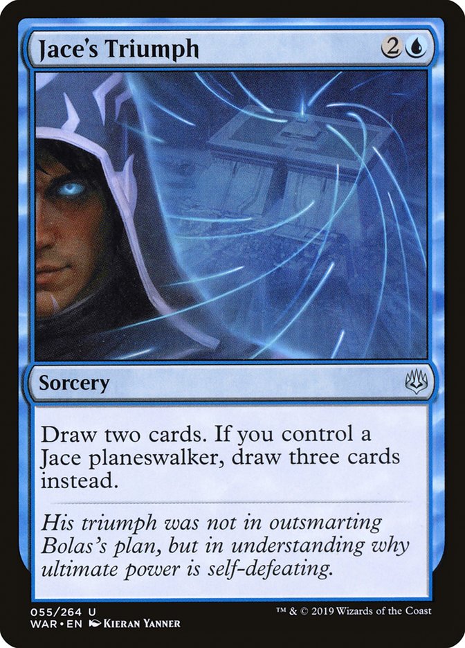 Jace's Triumph [War of the Spark] Magic: The Gathering