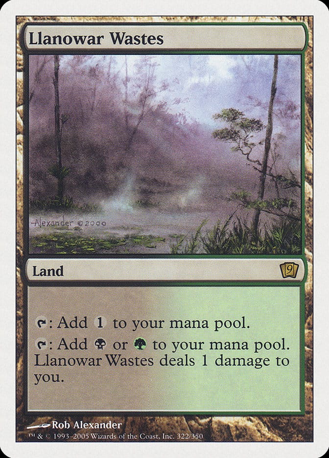 Llanowar Wastes [Ninth Edition] Magic: The Gathering