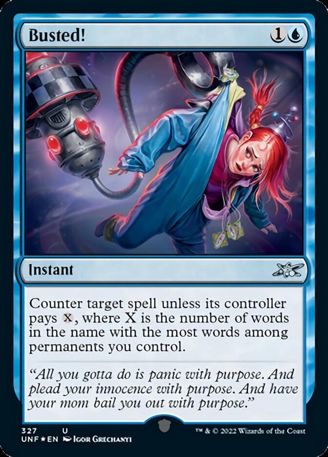 Busted! (Galaxy Foil) [Unfinity] Magic: The Gathering