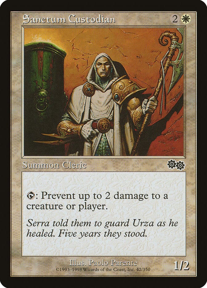 Sanctum Custodian [Urza's Saga] Magic: The Gathering