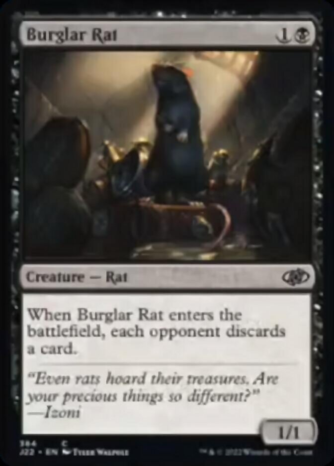 Burglar Rat [Jumpstart 2022] Magic: The Gathering