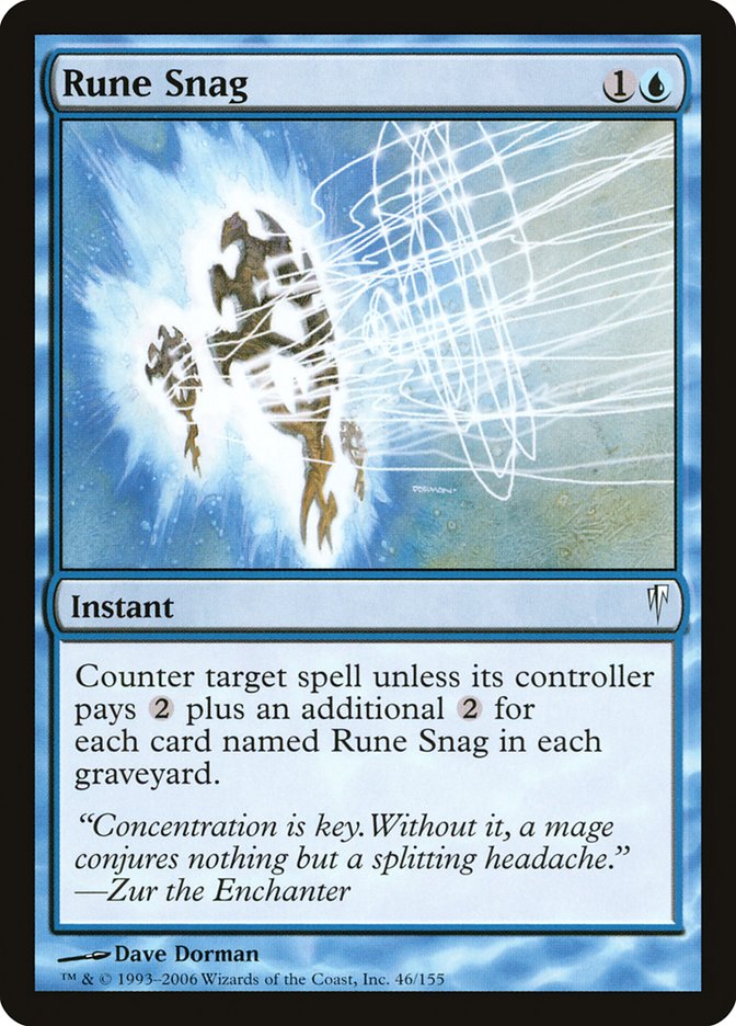 Rune Snag [Coldsnap] Magic: The Gathering