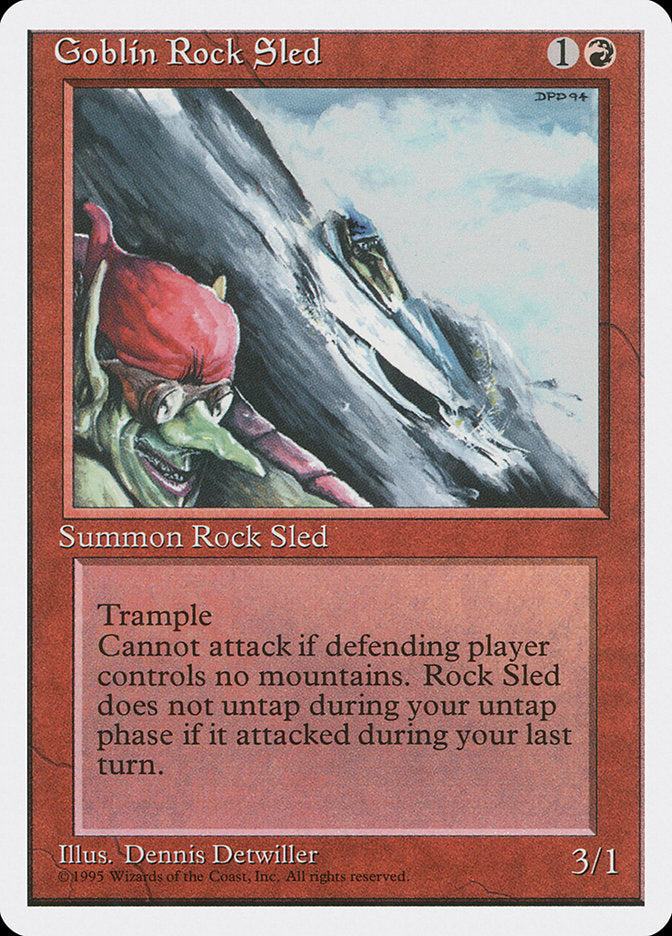 Goblin Rock Sled [Fourth Edition] Magic: The Gathering