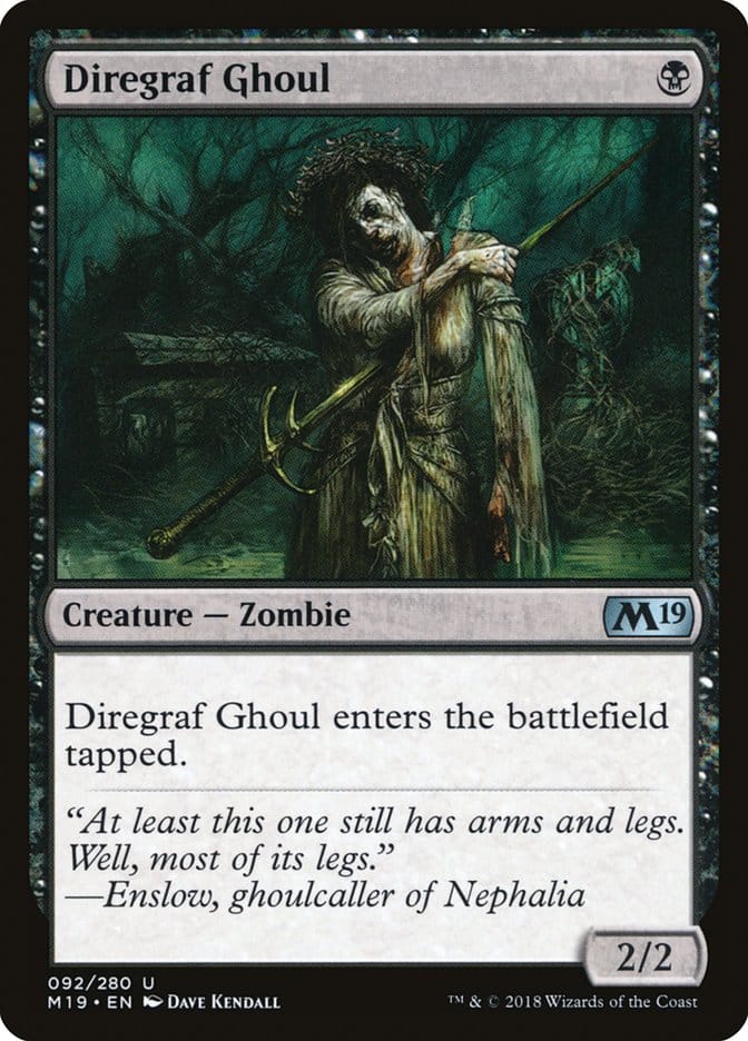 Diregraf Ghoul [Core Set 2019] Magic: The Gathering