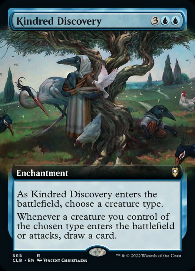 Kindred Discovery (Extended Art) [Commander Legends: Battle for Baldur's Gate] Magic: The Gathering