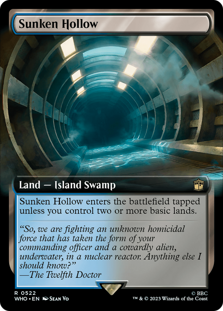 Sunken Hollow (Extended Art) [Doctor Who] Magic: The Gathering