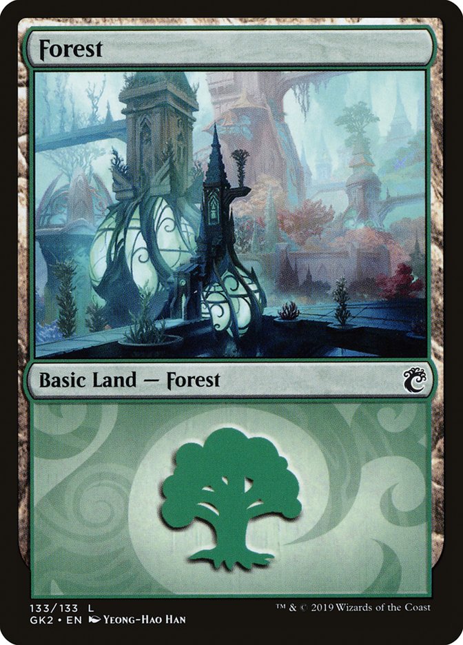 Forest (133) [Ravnica Allegiance Guild Kit] Magic: The Gathering