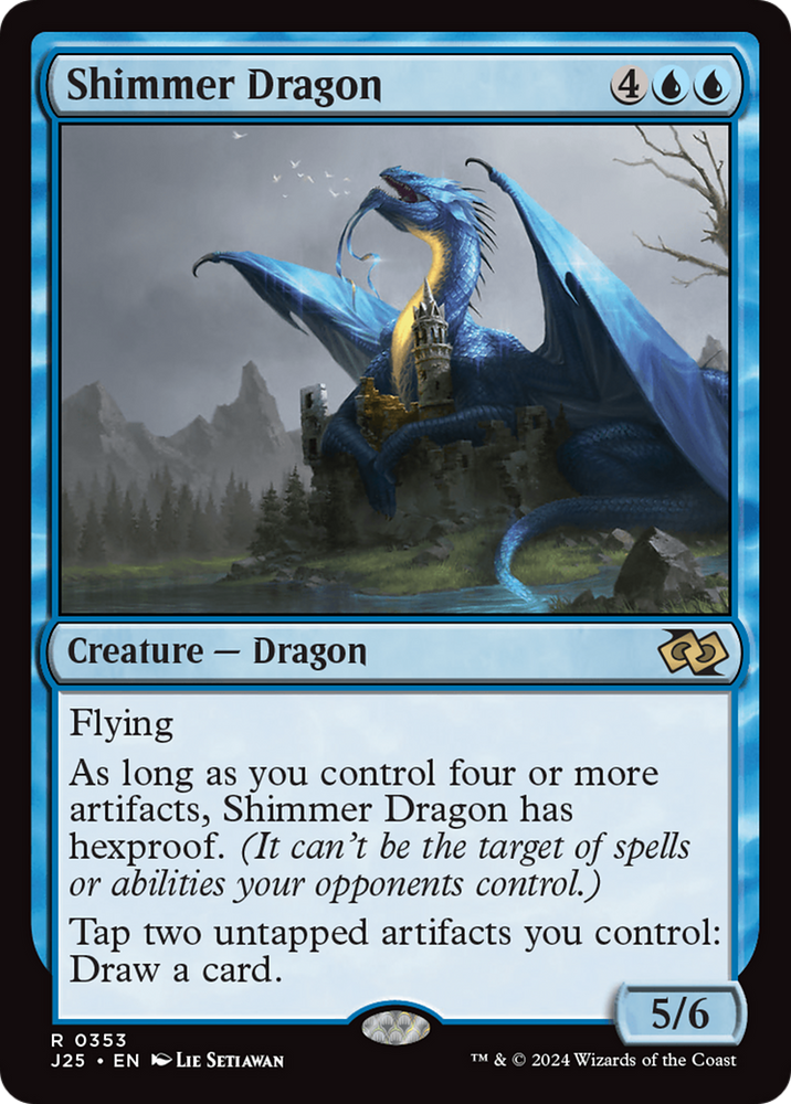 Shimmer Dragon [Foundations Jumpstart] Magic: The Gathering