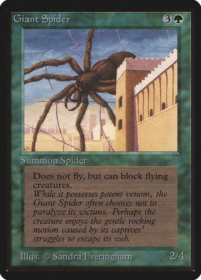 Giant Spider [Beta Edition] Magic: The Gathering