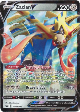 Zacian V (SWSH018) [Sword & Shield: Black Star Promos] Pokémon