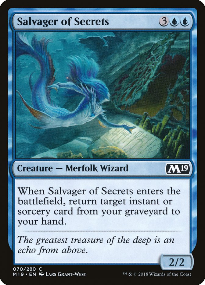 Salvager of Secrets [Core Set 2019] Magic: The Gathering
