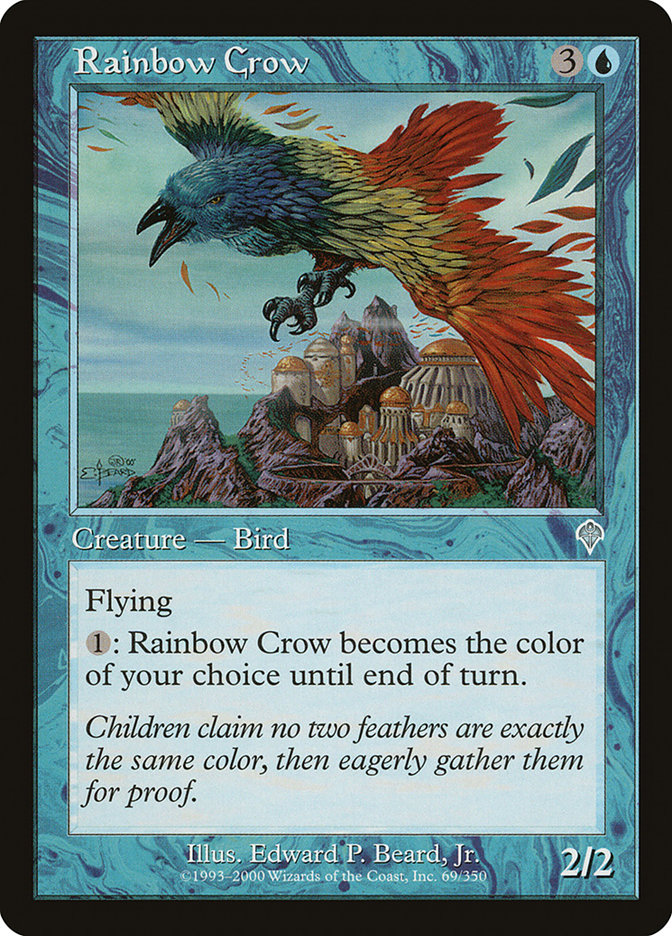 Rainbow Crow [Invasion] Magic: The Gathering