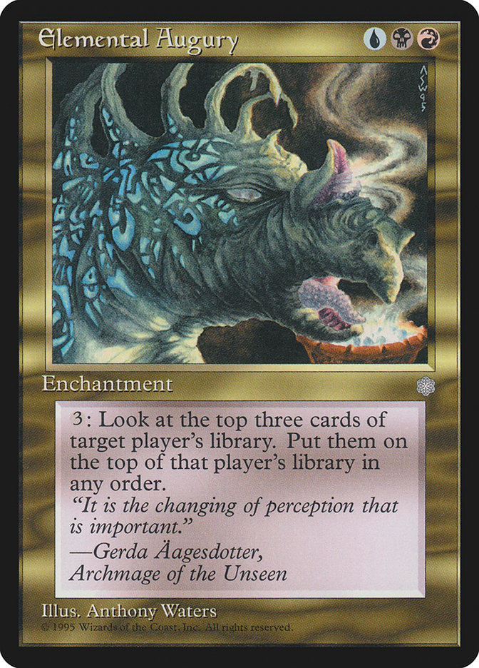 Elemental Augury [Ice Age] Magic: The Gathering