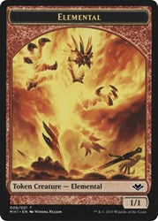Elemental (008) // Wrenn and Six Emblem (021) Double-Sided Token [Modern Horizons Tokens] Magic: The Gathering