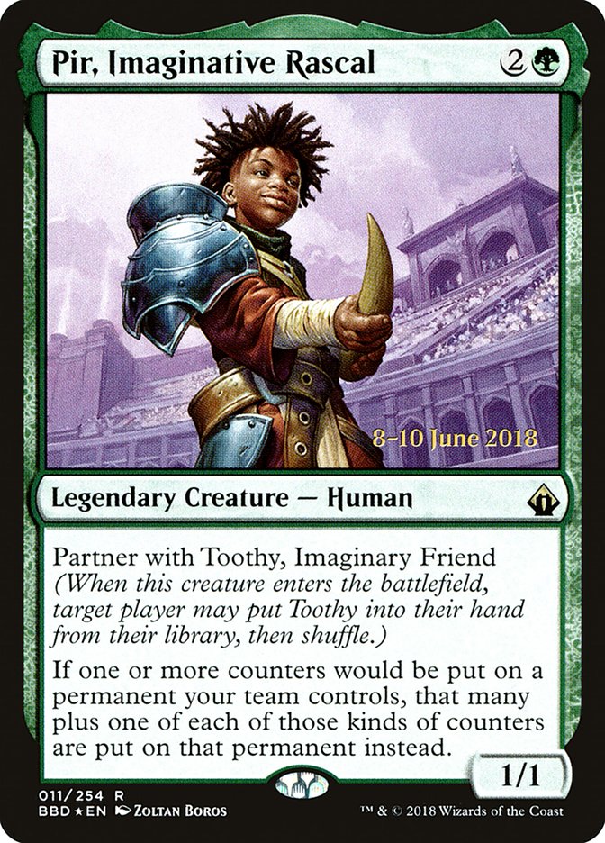 Pir, Imaginative Rascal [Battlebond Prerelease Promos] Magic: The Gathering