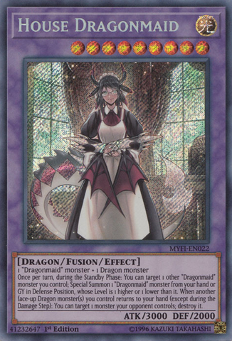 House Dragonmaid [MYFI-EN022] Secret Rare - Yugioh Cards For Your TCG Needs!