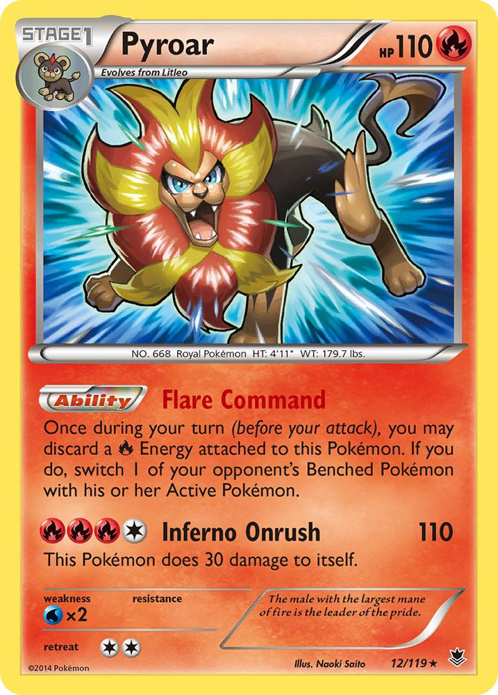 Pyroar (12/119) (Theme Deck Exclusive) [XY: Phantom Forces] Pokémon