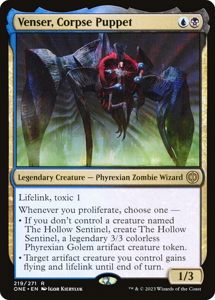 Venser, Corpse Puppet [Phyrexia: All Will Be One] Magic: The Gathering
