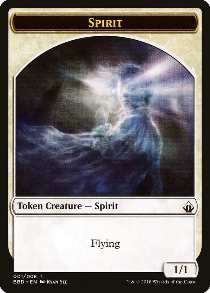 Spirit Token [Battlebond Tokens] Magic: The Gathering