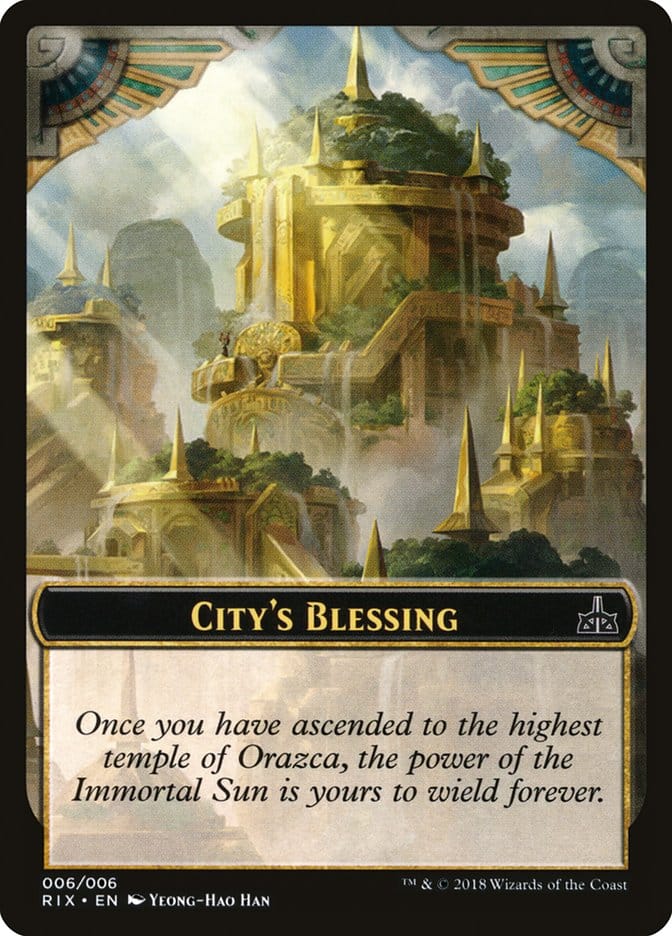 City's Blessing [Rivals of Ixalan Tokens] Magic: The Gathering