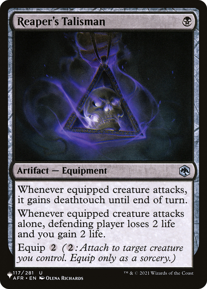 Reaper's Talisman [The List] Magic: The Gathering
