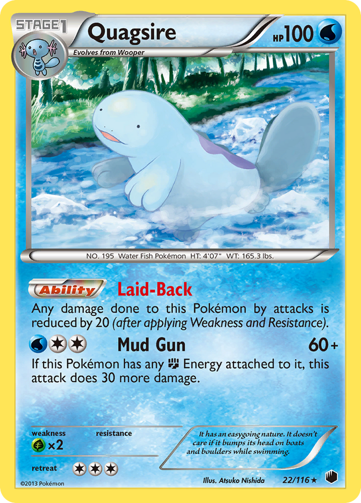 Quagsire (22/116) [Black & White: Plasma Freeze] Pokémon