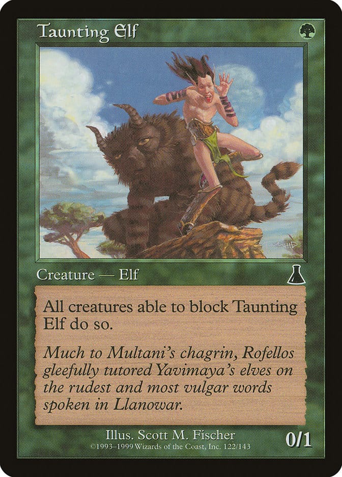 Taunting Elf [Urza's Destiny] Magic: The Gathering