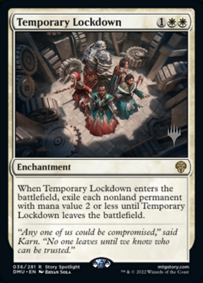 Temporary Lockdown (Promo Pack) [Dominaria United Promos] Magic: The Gathering