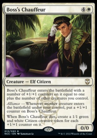 Boss's Chauffeur (Promo Pack) [Streets of New Capenna Commander Promos] Magic: The Gathering