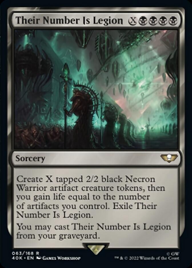 Their Number Is Legion (Surge Foil) [Warhammer 40,000] Magic: The Gathering