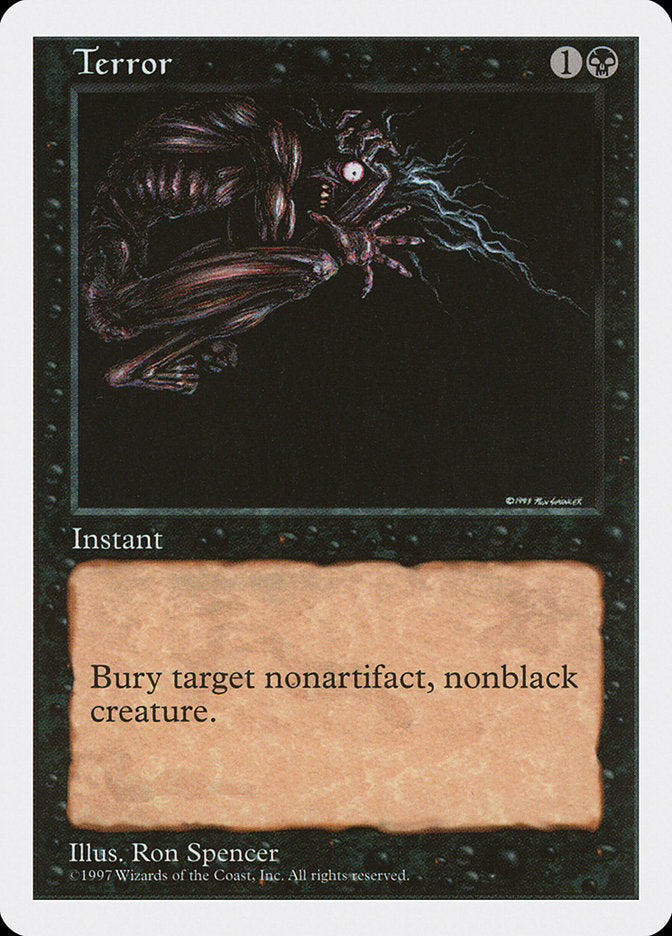 Terror [Fifth Edition] Magic: The Gathering