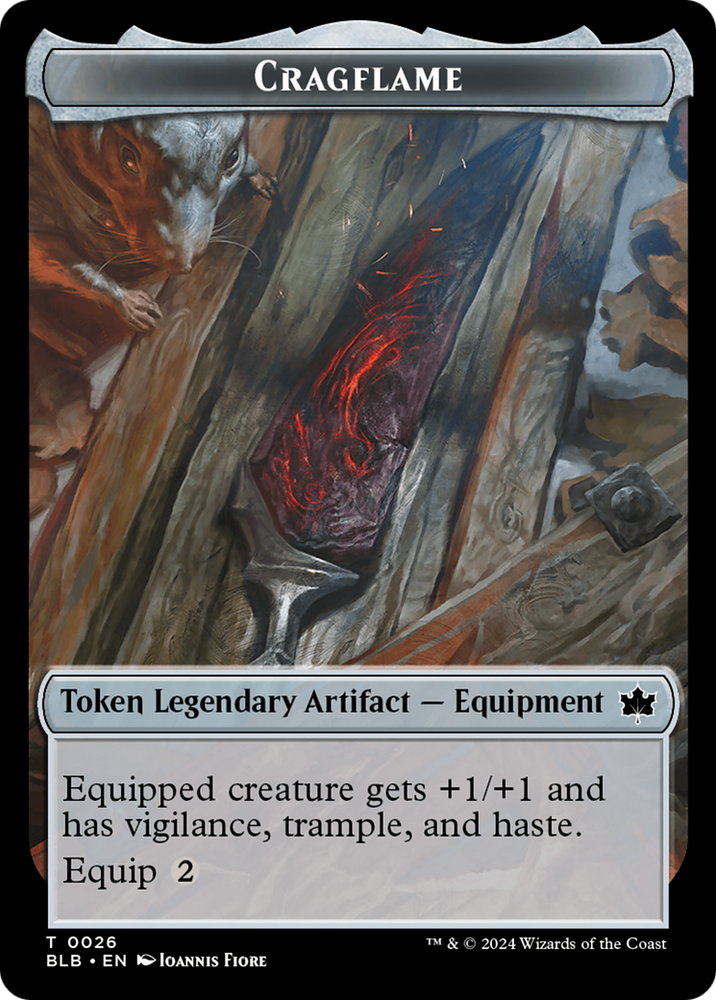 Cragflame Token [Bloomburrow Tokens] Magic: The Gathering