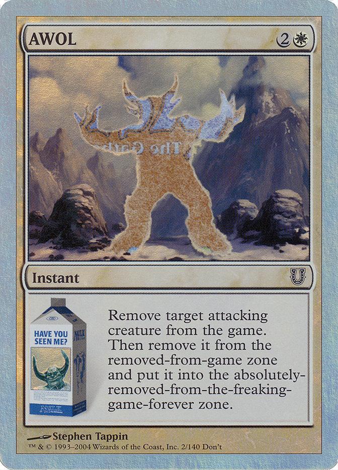 AWOL (Alternate Foil) [Unhinged] Magic: The Gathering