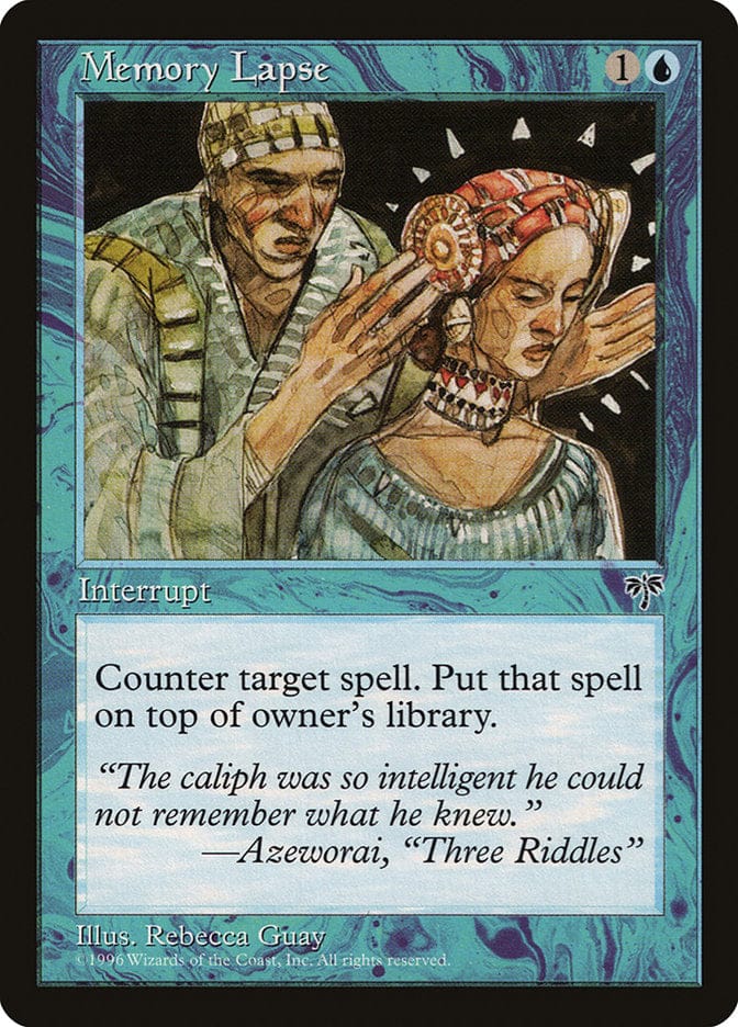 Memory Lapse [Mirage] Magic: The Gathering