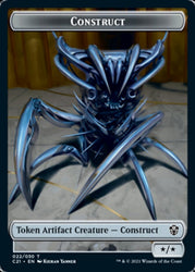 Construct (022) // Treasure Double-Sided Token [Commander 2021 Tokens] Magic: The Gathering