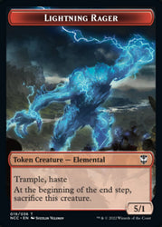 Lightning Rager // Rogue Double-Sided Token [Streets of New Capenna Commander Tokens] Magic: The Gathering