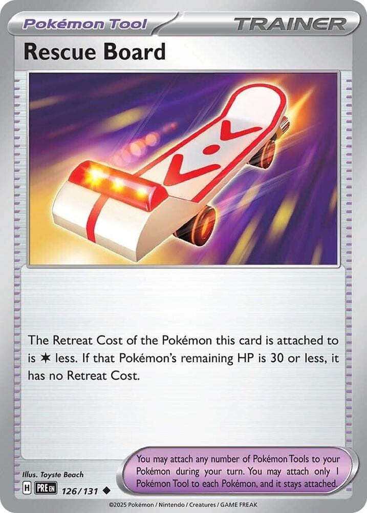Rescue Board (126/131) [Scarlet & Violet: Prismatic Evolutions] - Pokemon Cards For Your TCG Needs!