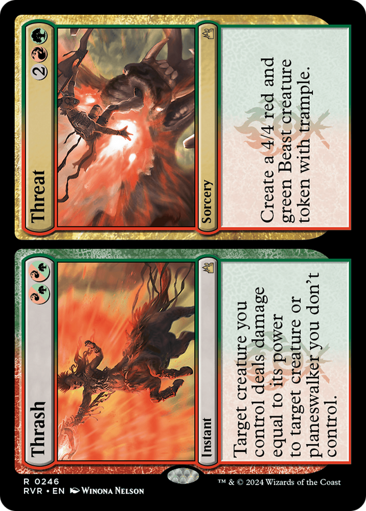 Thrash // Threat [Ravnica Remastered] Magic: The Gathering