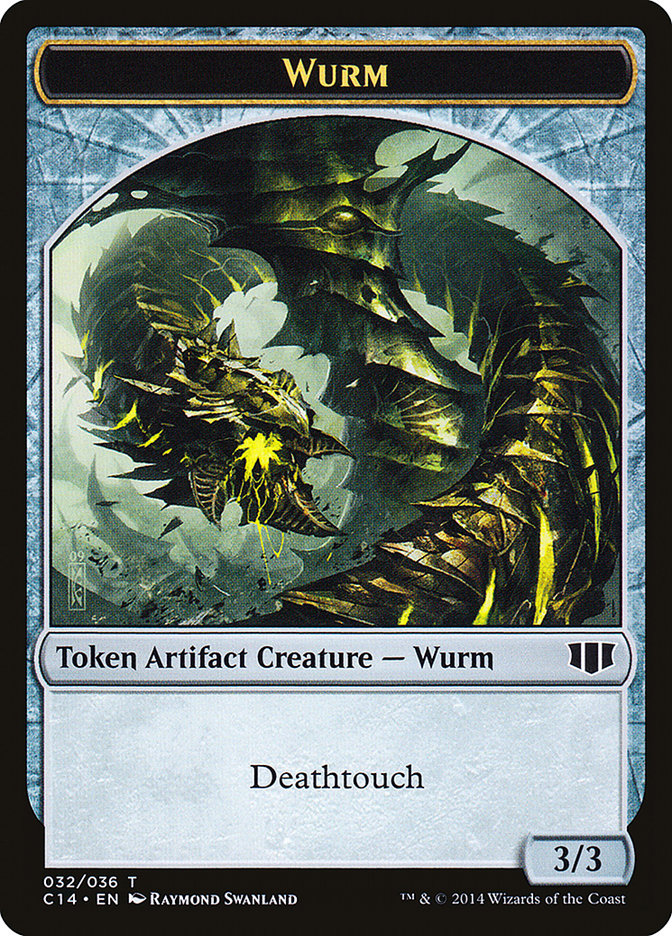 Wurm (032/036) // Goat Double-Sided Token [Commander 2014 Tokens] Magic: The Gathering