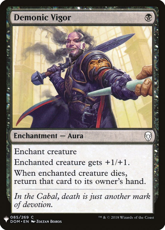 Demonic Vigor [Mystery Booster] Magic: The Gathering