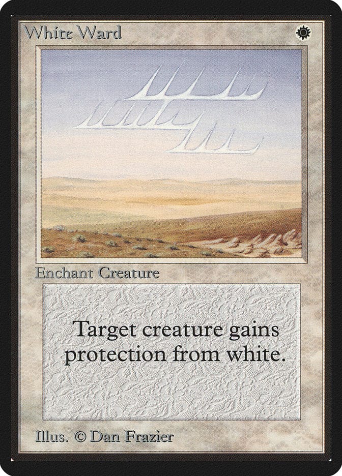 White Ward [Beta Edition] Magic: The Gathering