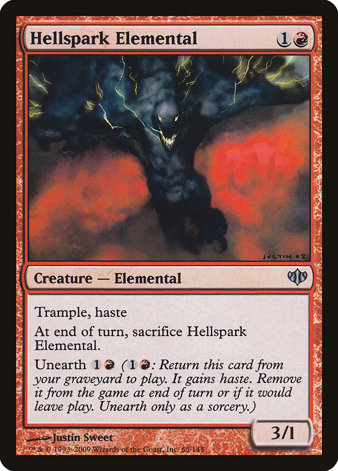 Hellspark Elemental [Conflux] Magic: The Gathering