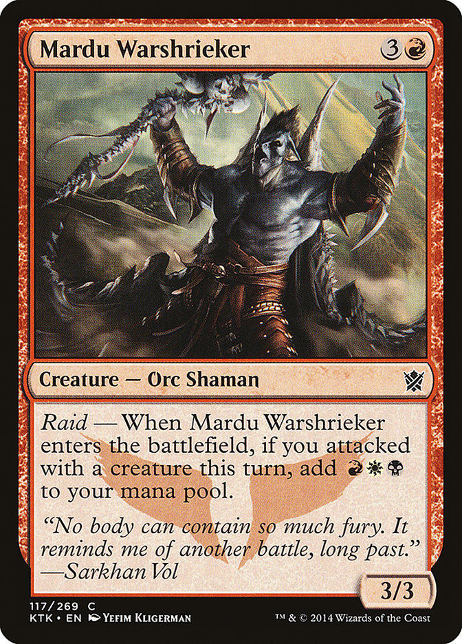 Mardu Warshrieker [Khans of Tarkir] Magic: The Gathering