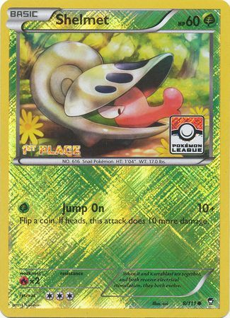 Shelmet (8/111) (League Promo 1st Place) [XY: Furious Fists] Pokémon