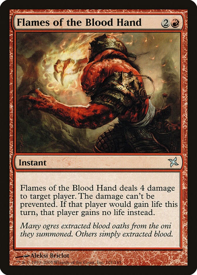 Flames of the Blood Hand [Betrayers of Kamigawa] Magic: The Gathering