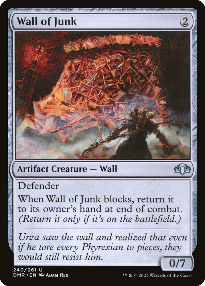 Wall of Junk [Dominaria Remastered] Magic: The Gathering