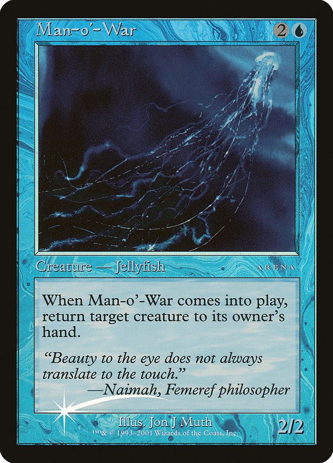 Man-o'-War [Arena League 2002] Magic: The Gathering