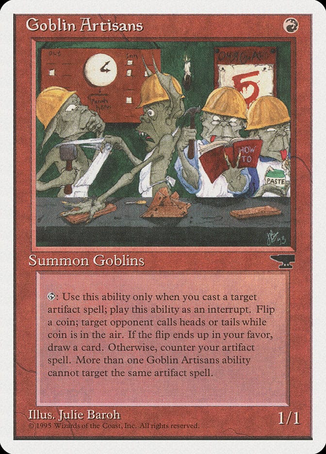 Goblin Artisans [Chronicles] Magic: The Gathering