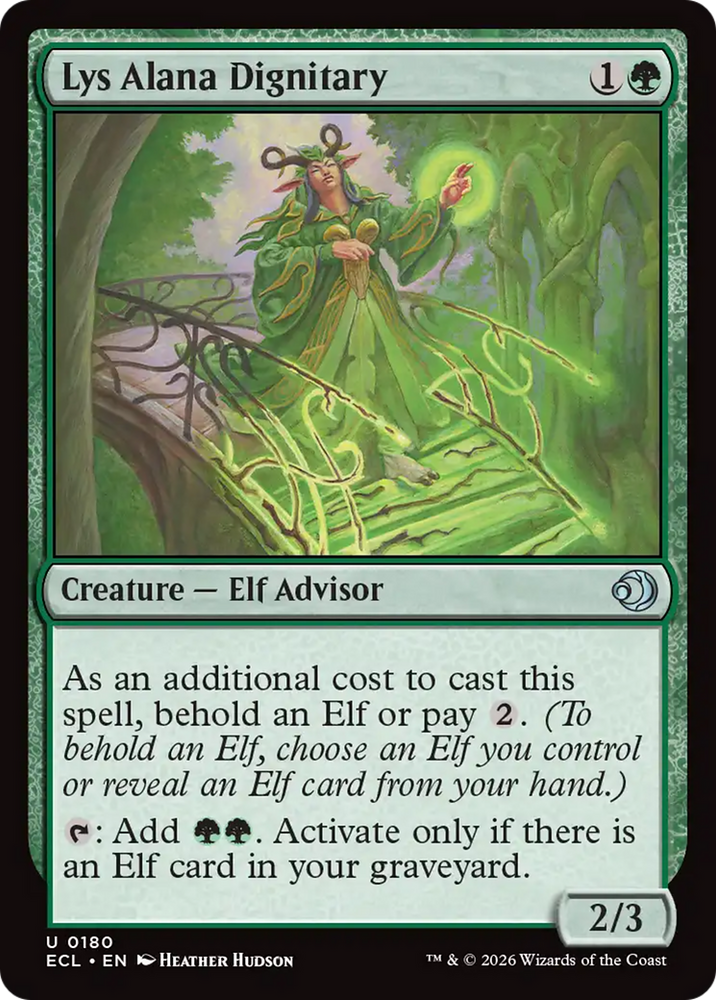 Lys Alana Dignitary [Lorwyn Eclipsed] Magic: The Gathering